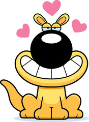 Cartoon Kangaroo Love