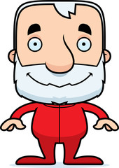 Cartoon Smiling Man In Pajamas