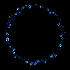 Fototapeta premium 3D detailed illustration of a drop of water.