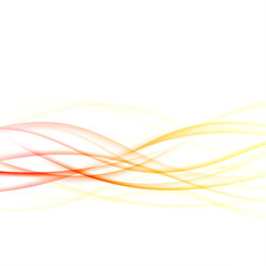 Bright energetic abstract smooth futuristic swoosh waves. Hi-tech graphic transparent motion lines