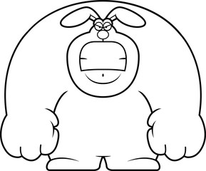 Angry Cartoon Rabbit