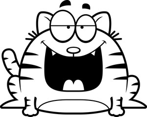 Cartoon Cat Smiling