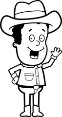 Cowboy Waving
