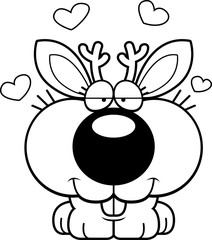Cartoon Jackalope Love