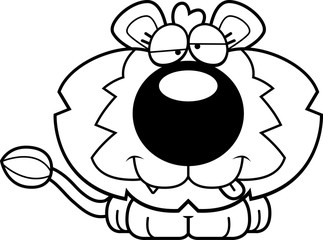 Cartoon Goofy Lion Cub