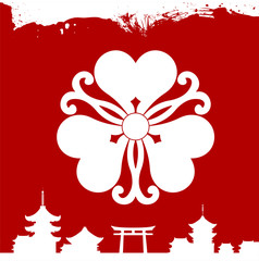 Japanese cultural ornaments. National ornaments of Japan