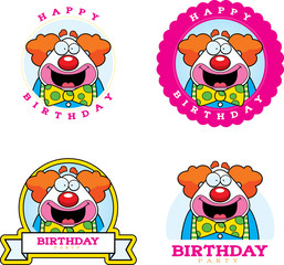 Cartoon Birthday Clown Graphic