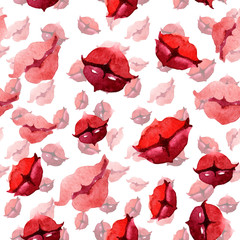 Wildflower psychotria elata flower pattern in a watercolor style. Full name of the plant: psychotria elata. Aquarelle wild flower for background, texture, wrapper pattern, frame or border.