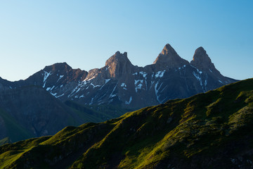 Aiguilles D'Arves in the morning