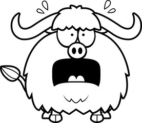 Scared Cartoon Yak