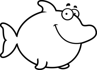 Cartoon Dolphin Smiling
