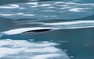 Fototapeta na wymiar Ice on a lake
