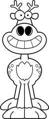 Happy Cartoon Deer