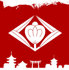 Japanese cultural ornaments. National ornaments of Japan