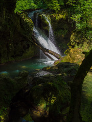 Cascada La Vaioaga in Cheile Nerei national park -Romania