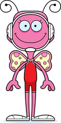 Cartoon Smiling Wrestler Butterfly