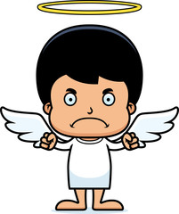 Cartoon Angry Angel Boy