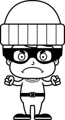 Cartoon Angry Thief Boy