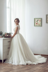 Bride in wedding dress