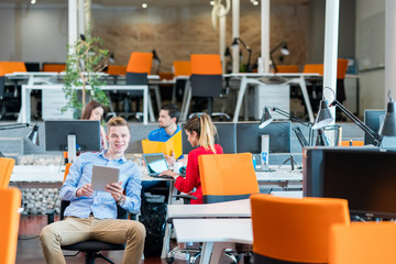 startup business people group working everyday job at modern office