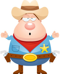 Confused Cartoon Sheriff