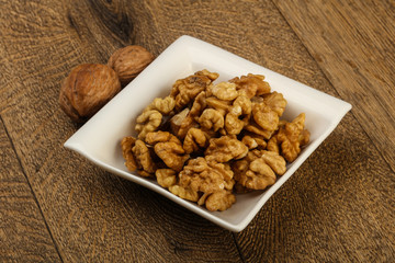 Opened walnuts