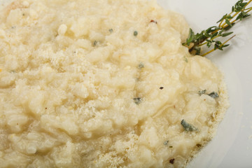 Risotto with blue cheese