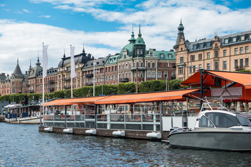 Obraz premium Blick auf die schwedische Hauptstadt Stockholm