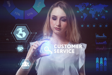 The concept of business, technology, the Internet and the network. A young entrepreneur working on...