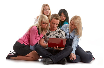 Students prepare for examination