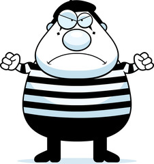 Cartoon Mime Angry