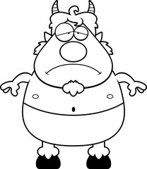 Tired Cartoon Satyr