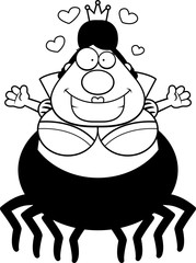 Cartoon Spider Queen Hug