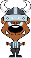 Cartoon Angry Viking Bear