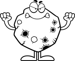 Angry Cartoon Asteroid