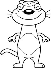 Sly Cartoon Ferret