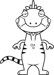 Sad Cartoon Iguana