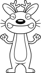 Angry Cartoon Jackalope