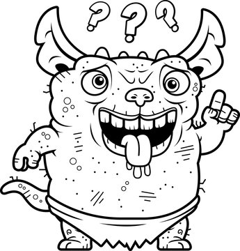 recommend clip art: Confused Ugly Gremlin