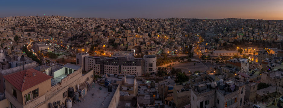 Amman night time Panorama