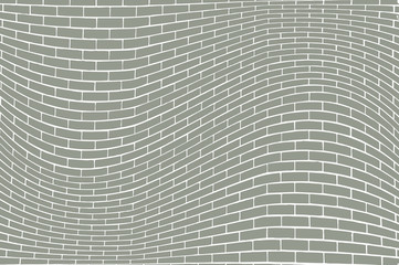 the horizontal vector grunge texture. a wave of masonry. form bricks are not repeated. transparent background. background illustration for your design