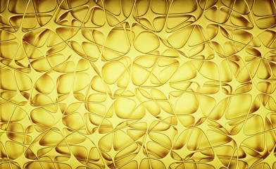 Fototapeta premium Streszczenie złote tło geometryczne. 3D render