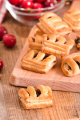 Cherry pastry pies.