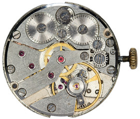 The mechanism of old watches