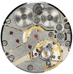 The mechanism of old watches