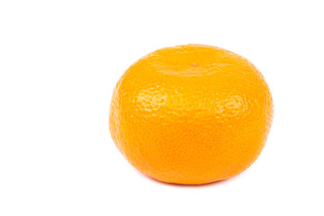 Fruits of a tangerine on a white background.