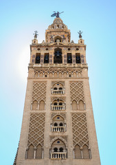 Obraz premium Giralda Tower, Seville Cathedral in Spain