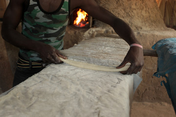 bread before baking - african bakery