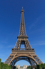 Fototapeta na wymiar view on Eiffel tower in Paris, France
