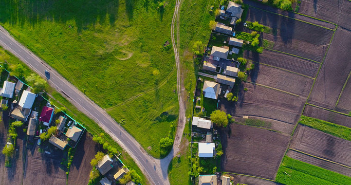 Village Shot From Above.